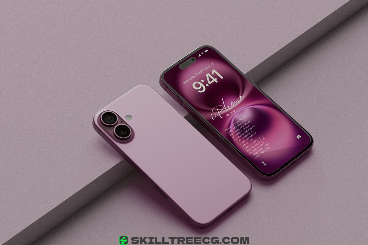 图片[5]-iPhone 16 Pink Mockup（144218）-技能树